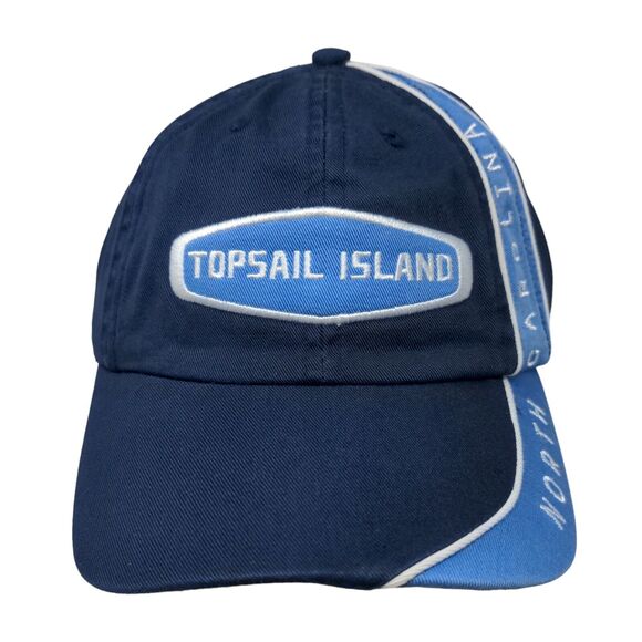Topsail Island North Carolina Strapback Hat Blue OSFA Adjustable Embroidered - Picture 1 of 7